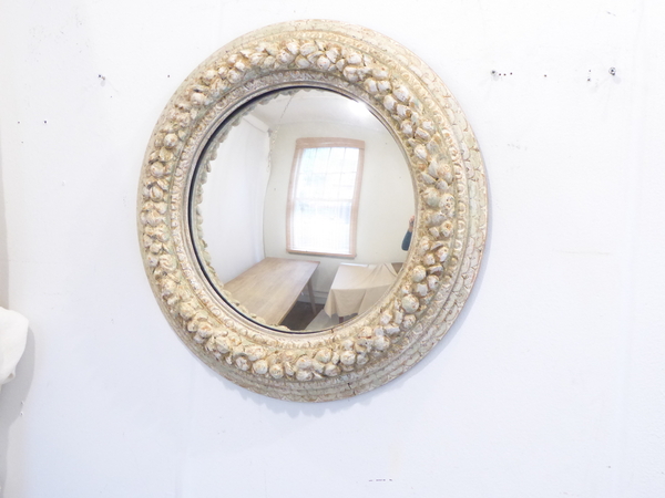 Italian Carved Convex Mirror