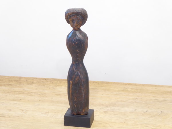 Primitive Carved Figure of Woman