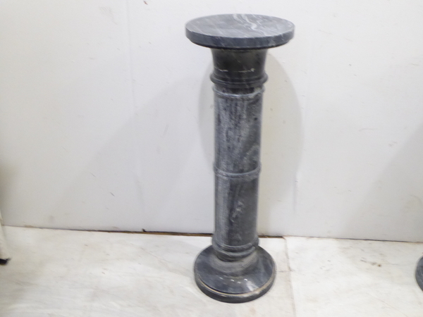 Neoclassical Style Gray Marble Columns