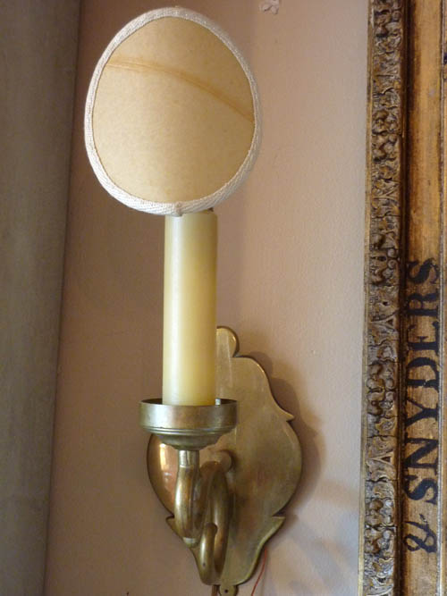 Heavy Brass Sconces