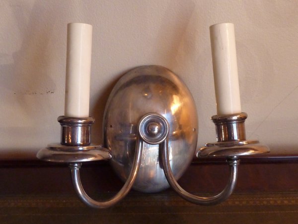 Art Deco Chrome Sconces