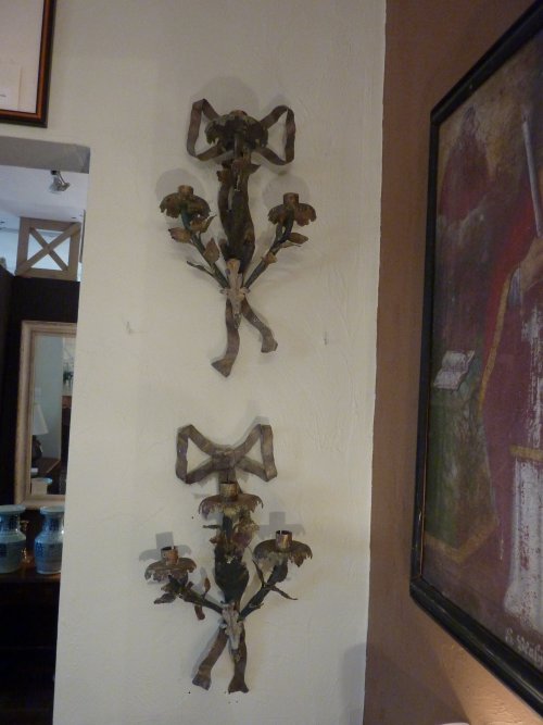 Iron Leafy Sconces