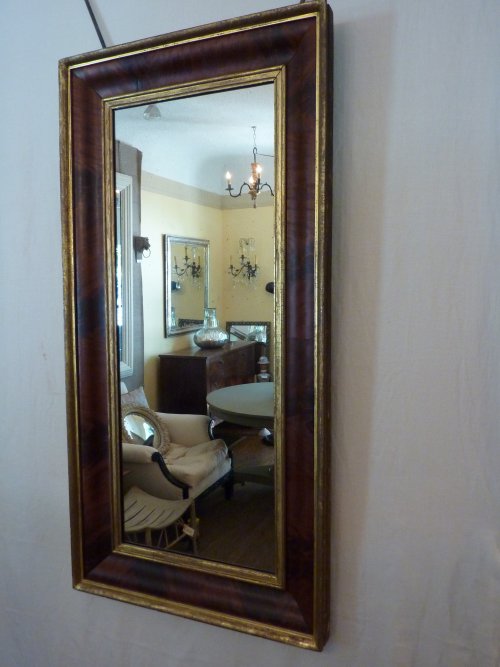 Antique Mahogany Mirror