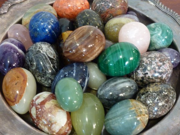 Collection of Semi Precious Stone Eggs