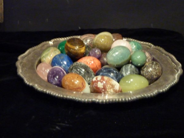 Collection of Semi Precious Stone Eggs