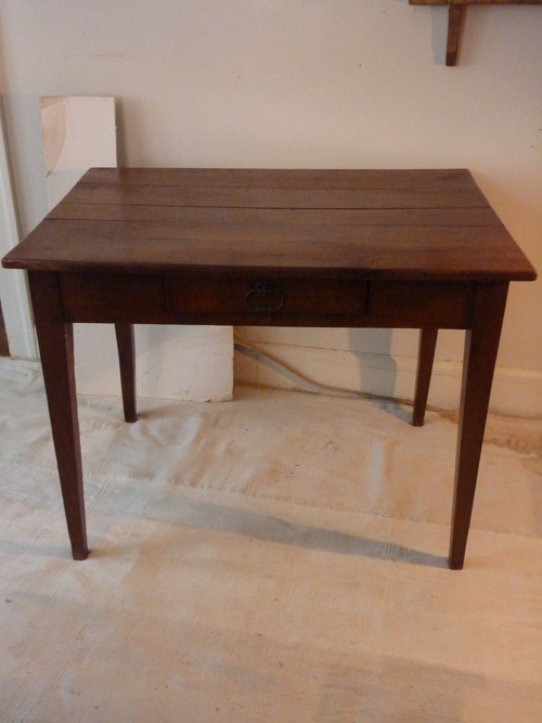 19th Century French Oak End Table