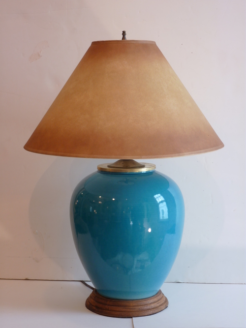 Turquoise Ceramic Lamp