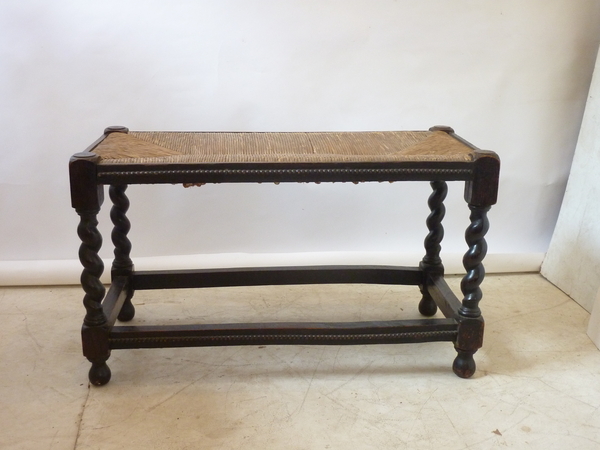 Antique English Oak Bench