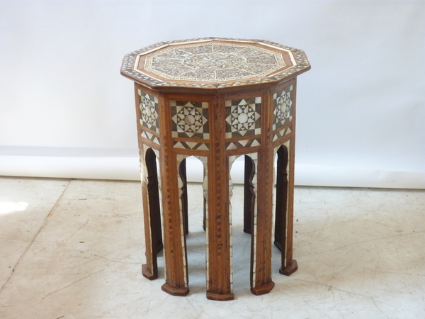 Moroccan Nacre Inlay Table