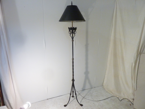 Black Wrought Iron Floor Lamp