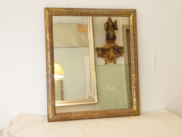 Antique Giltwood Ogee Mirror