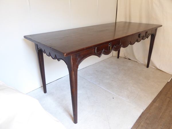 Antique French Oak Dining Table