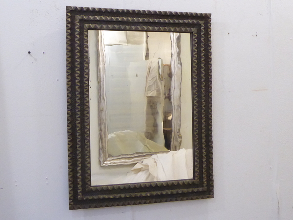 Matchstick Tramp Art Frame Mirror