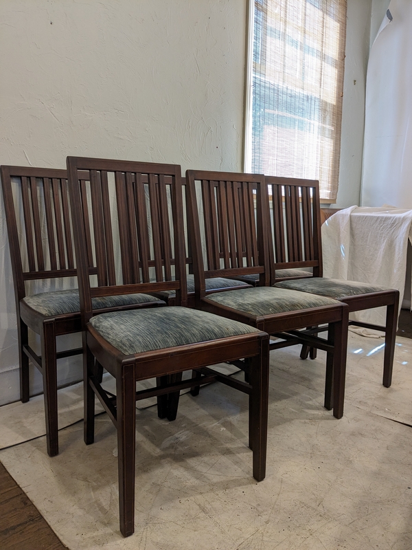 Set of Six Edwardian Side Chairs