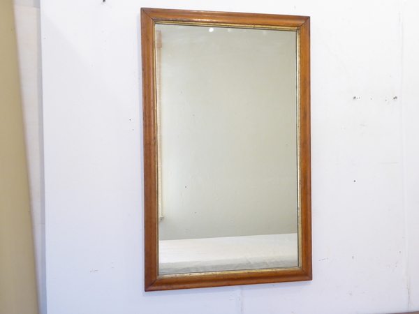 19th C Maplewood Mirror