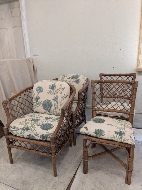 Four Bamboo Chairs