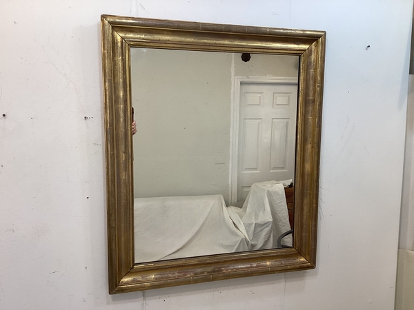 19th C Wide Giltwood Mirror