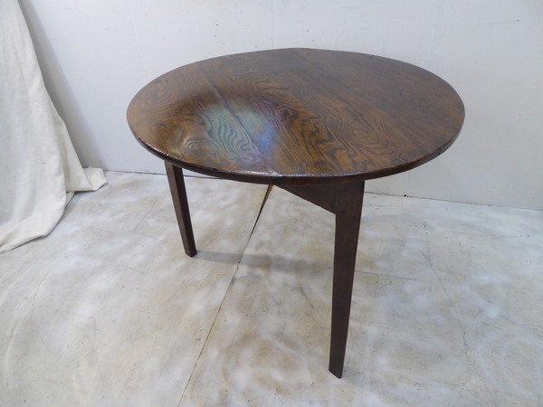 Antique Elmwood Cricket Table