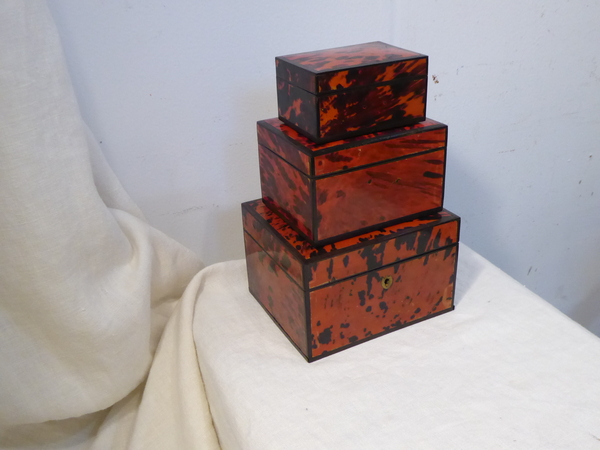 Faux Tortoise Shell Boxes