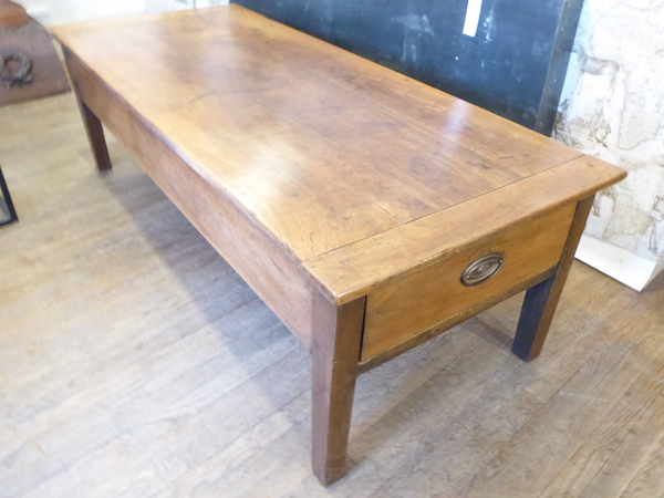 19th C French Fruitwood Coffee Table