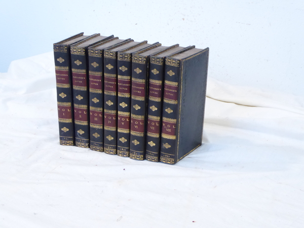 Collection of 8 volumes of Plutarchs Lives