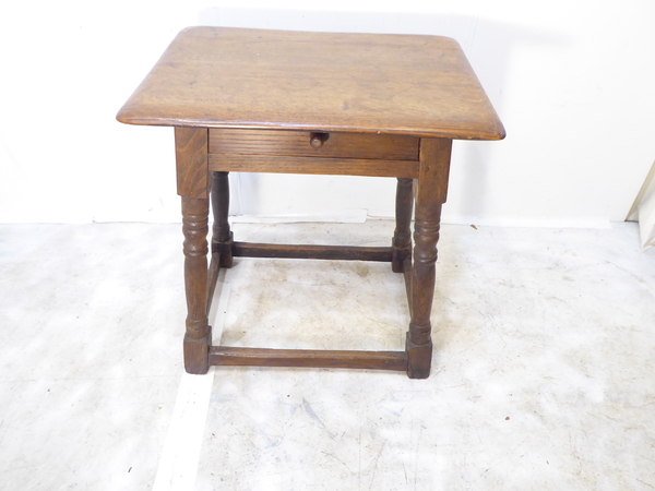 Antique English Oak Joint Stool
