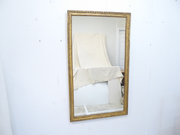 French Louis XVI Style Giltwood Mirror