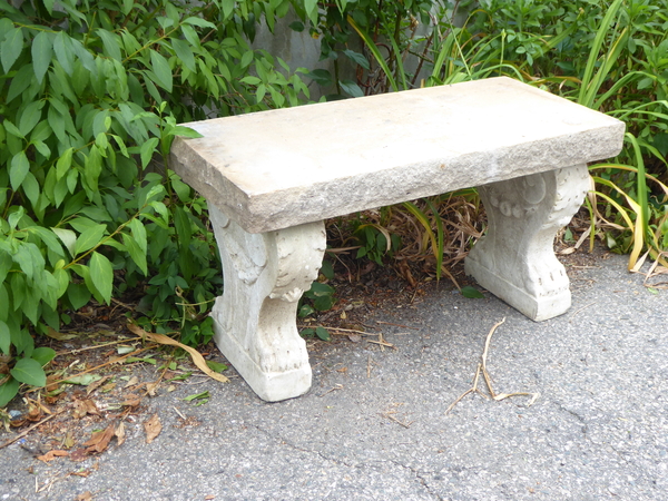 Stone Garden Bench
