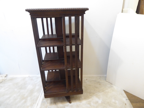 Arts and Crafts Revolving Book Case