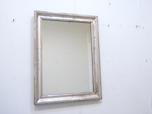 19th C Weathered Silverleaf Mirror