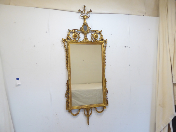 Antique Italian Giltwood Mirror