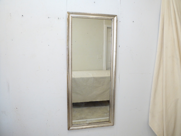 Elongated Silver Mirror