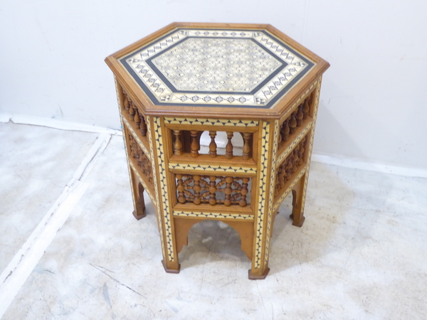 Moroccan Inlaid Tea Table