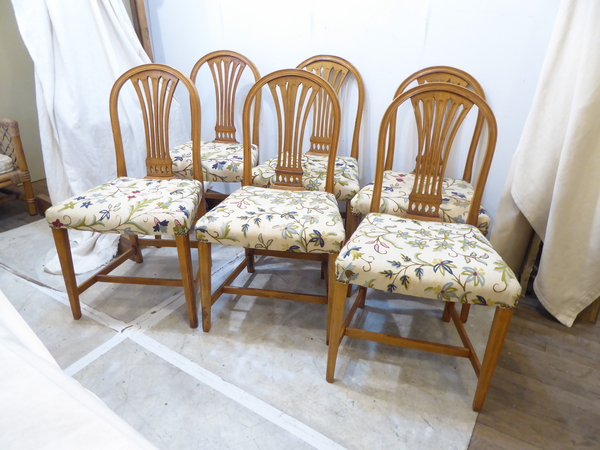 Set of Six Scandinavian Dining Chairs