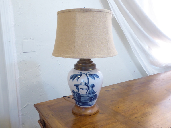 Delft Tobacco Jar Lamp