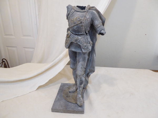 Metal Sculpture of Knight