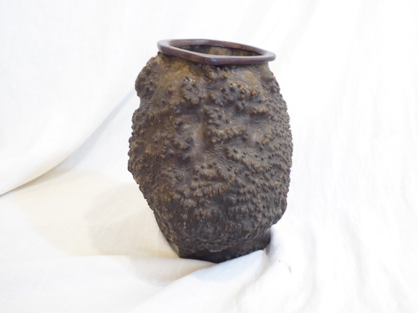 Chinese Burlwood Brush Pot