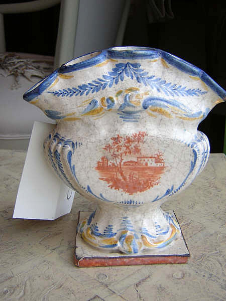 18th Century French Faience Tulip Vase